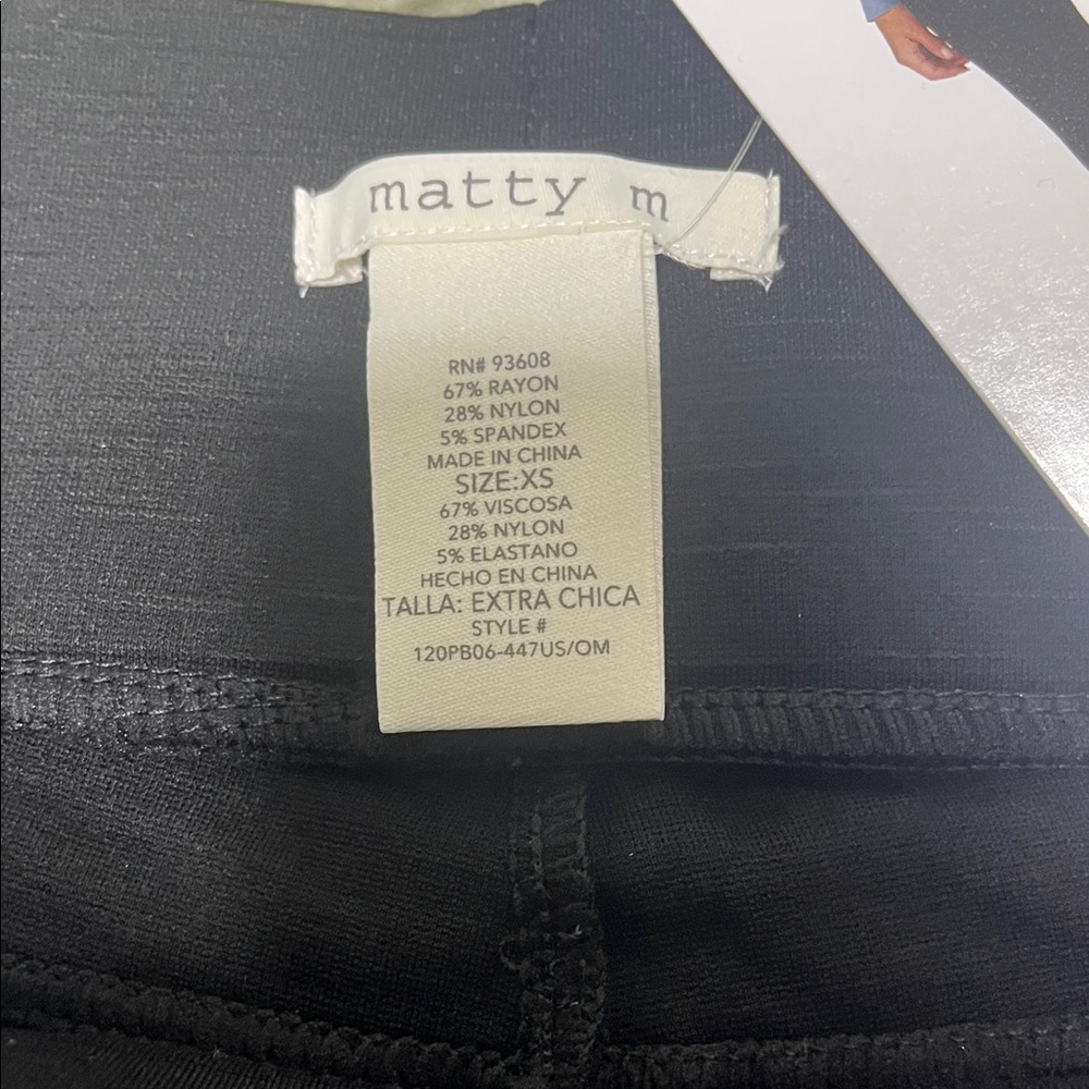 Matty M High Rise Slub Ponte Legging - Picture 2 of 8